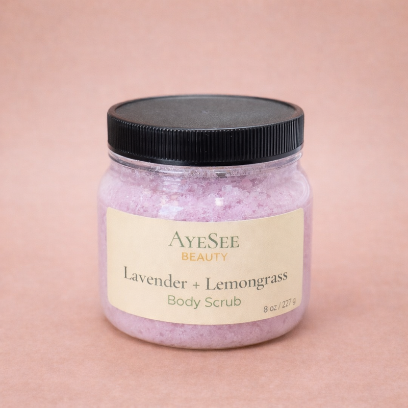 Exfoliante corporal de lavanda y limoncillo
