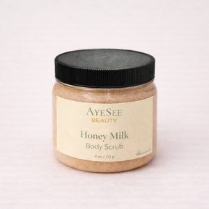 Exfoliante corporal de leche y miel