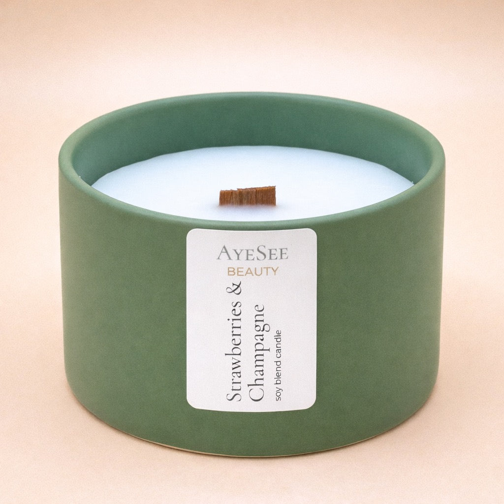 Strawberries + Champagne Candle