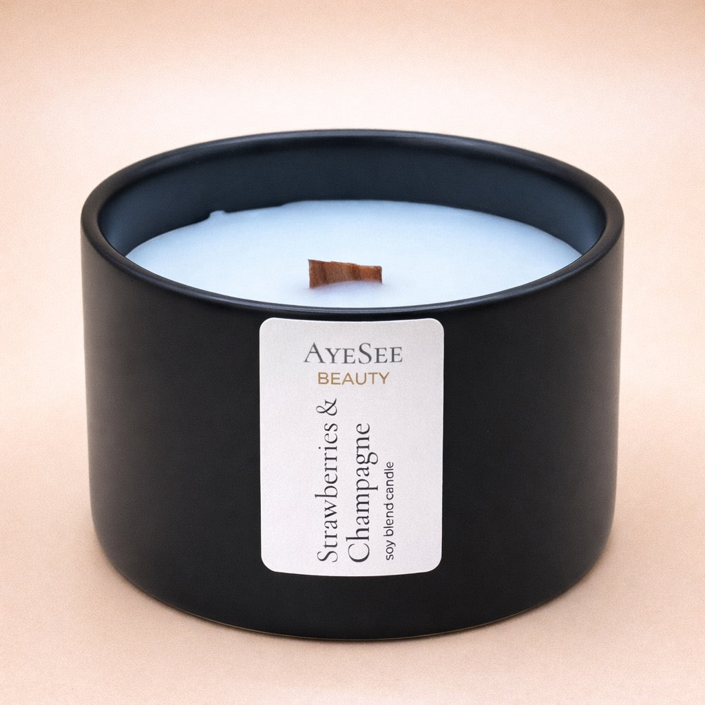 Strawberries + Champagne Candle